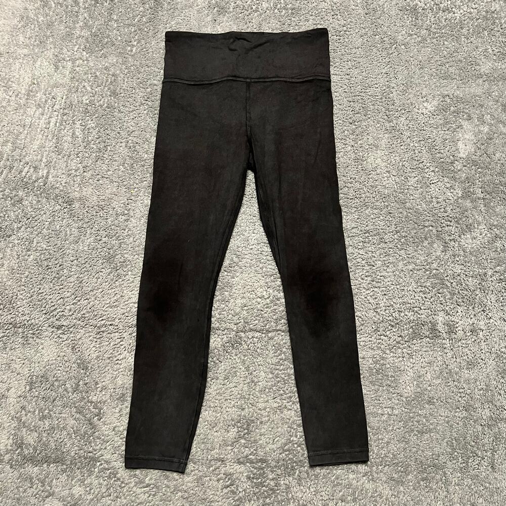 Athleta Legging Womens Small ? Elation Garment Dye 7/8 Tight Charcoal Gray Black